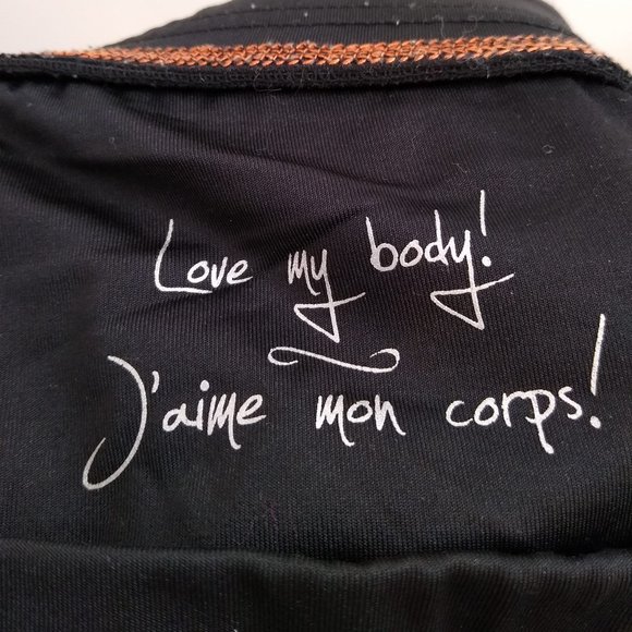 Wide Leg Yoga Pant, Black Lined with Shaper Shorts by BOCA, Size Small - Picture 8 of 13